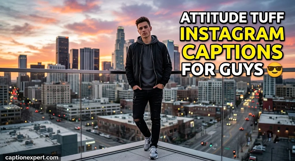 Attitude Tuff Instagram Captions for Guys