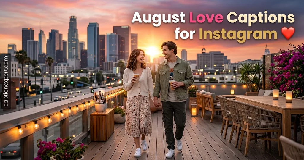 August Love Captions for Instagram 