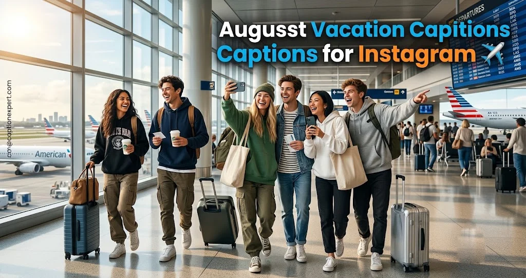 August Vacation Captions for Instagram 
