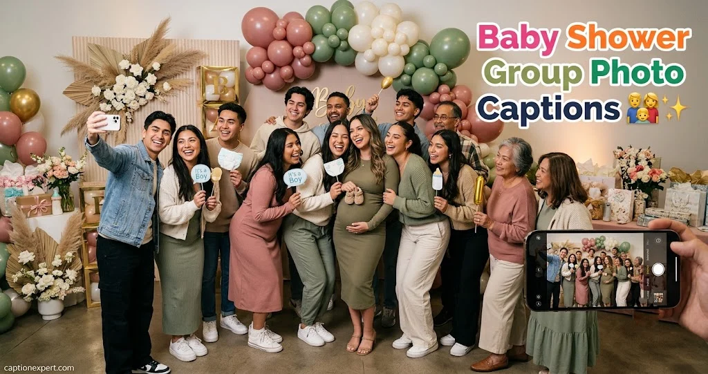 Baby Shower Group Photo Captions