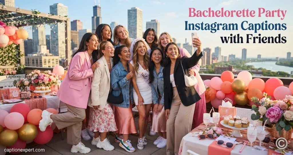 Bachelorette Party Instagram Captions with Friends