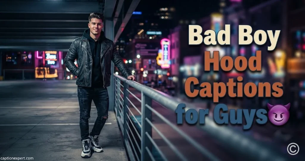 Bad Boy Hood Captions for Guys 
