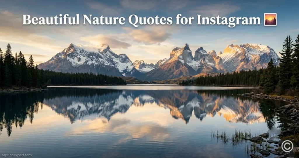 Beautiful Nature Quotes for Instagram