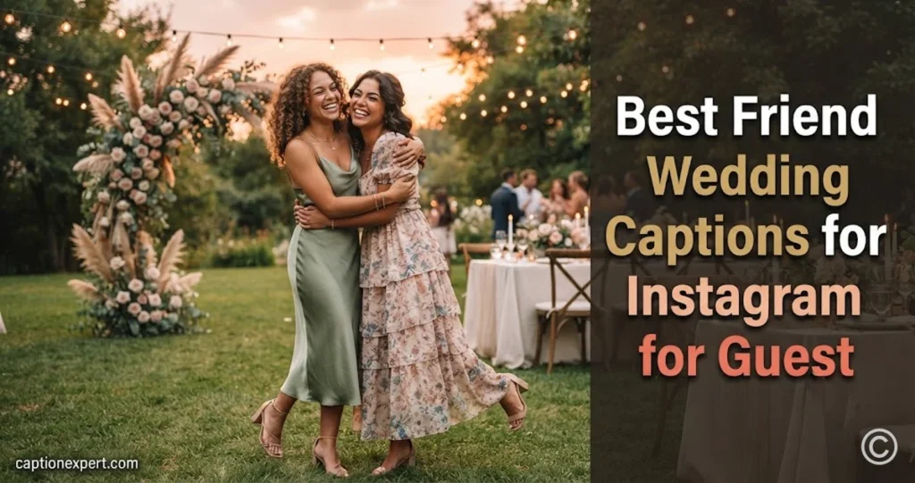 Best Friend Wedding Captions for Instagram for Guest