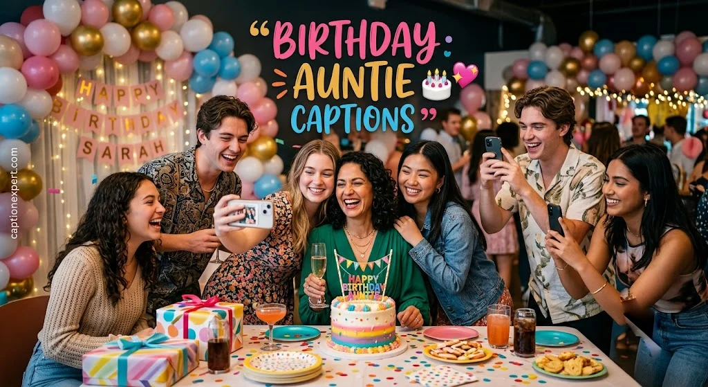 Birthday Auntie Captions 