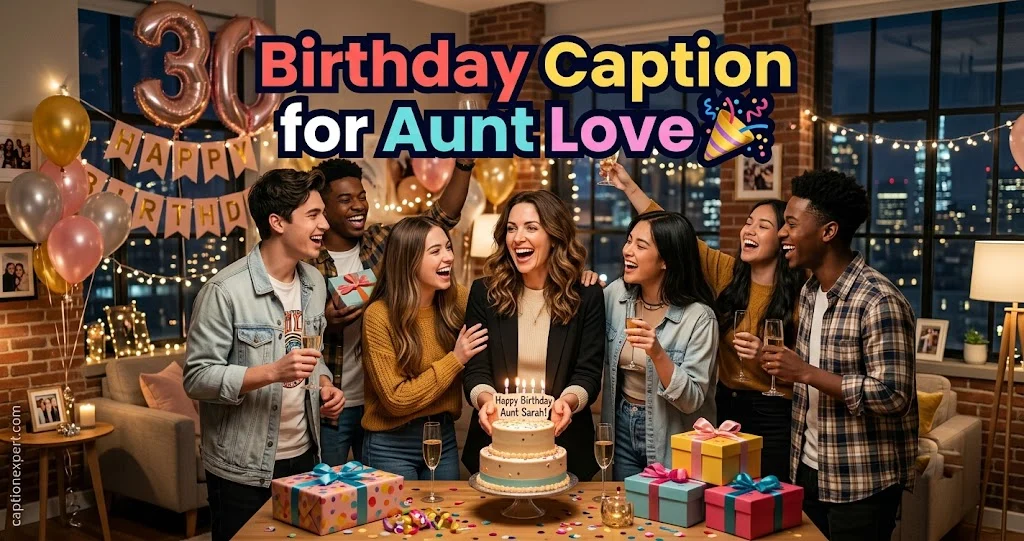 Birthday Caption for Aunt Love