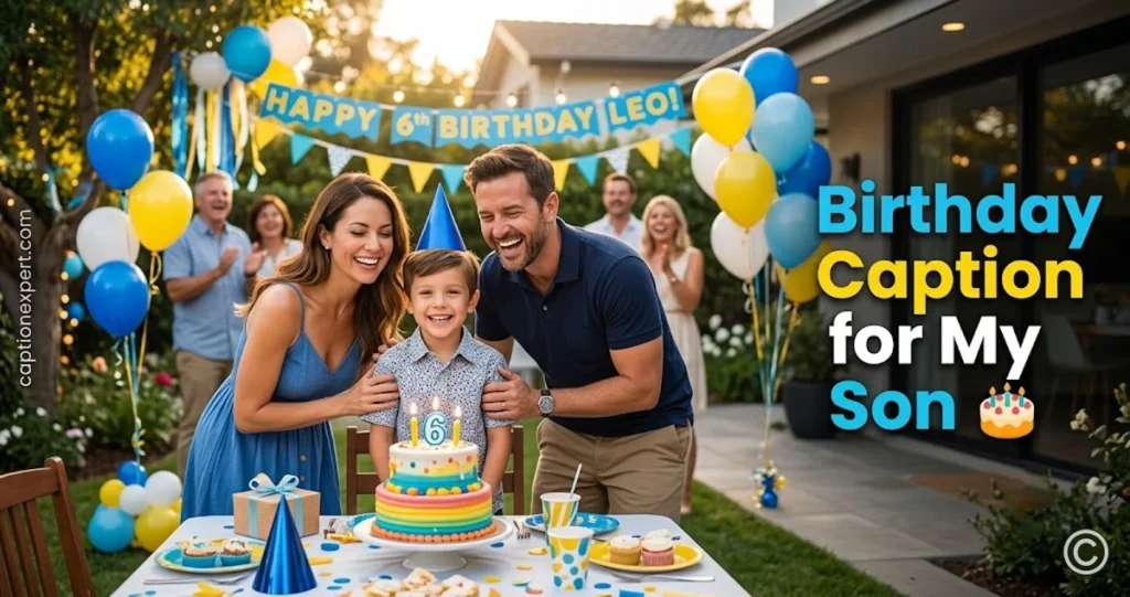 Birthday Caption for My Son