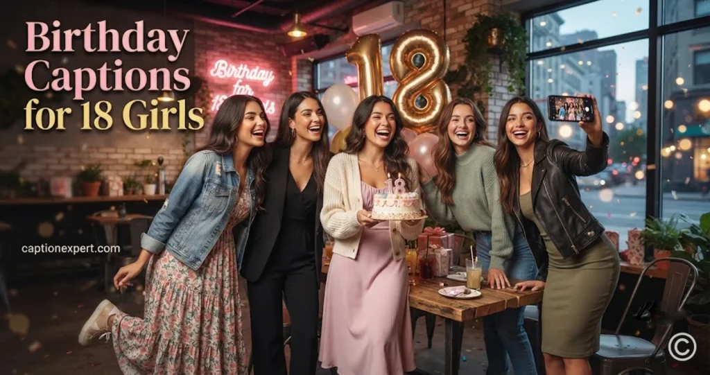 Birthday Captions for 18 Girls