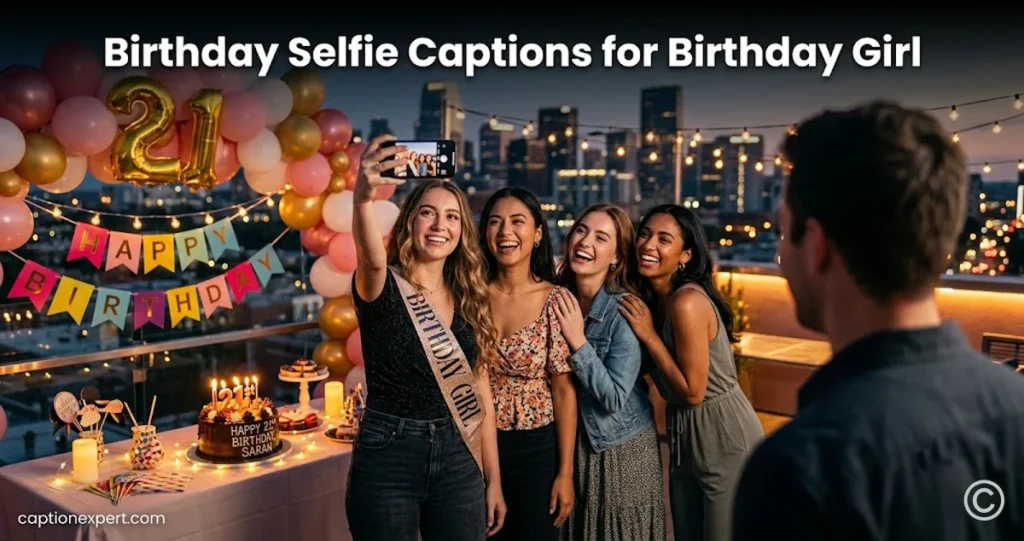 Birthday Selfie Captions for Birthday Girl 