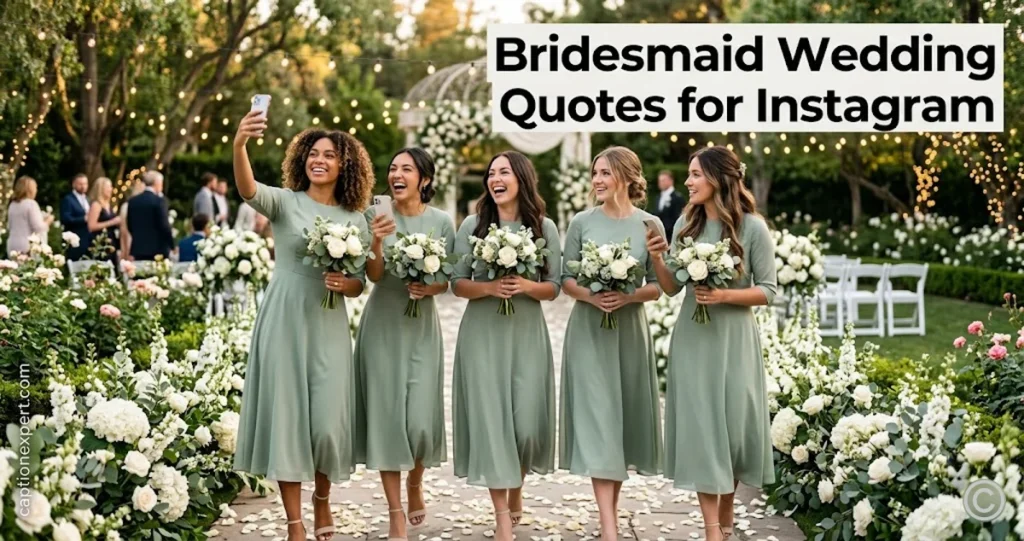 Bridesmaid Wedding Quotes for Instagram