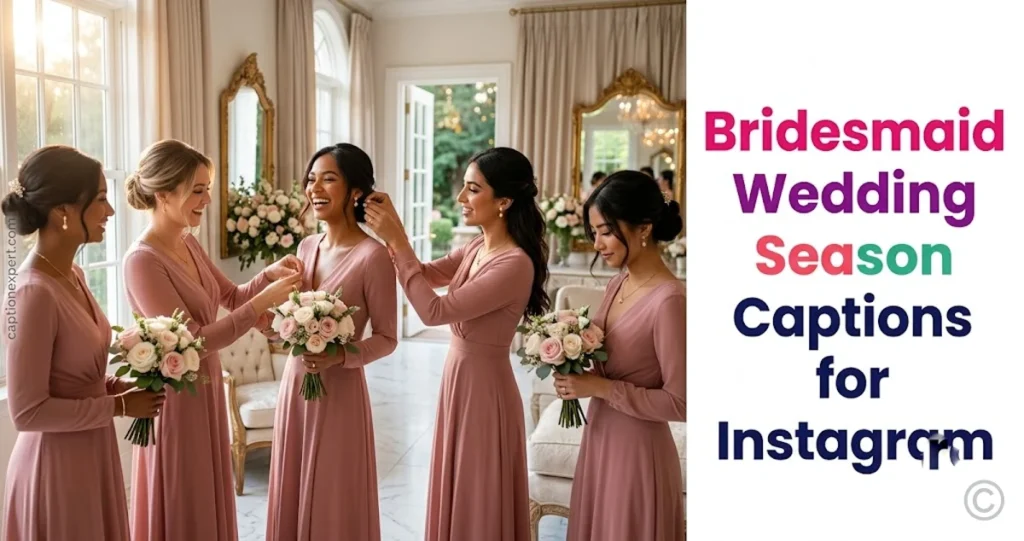 Bridesmaid Wedding Season Captions for Instagram