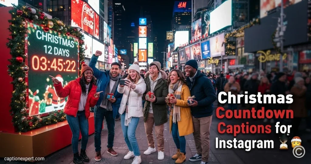 Christmas Countdown Captions for Instagram