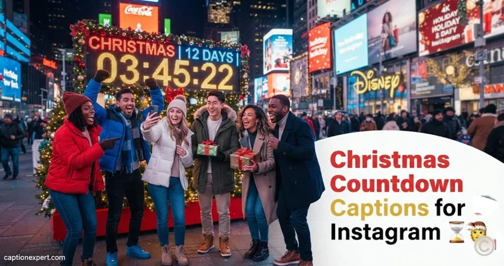 Christmas Countdown Captions for Instagram 