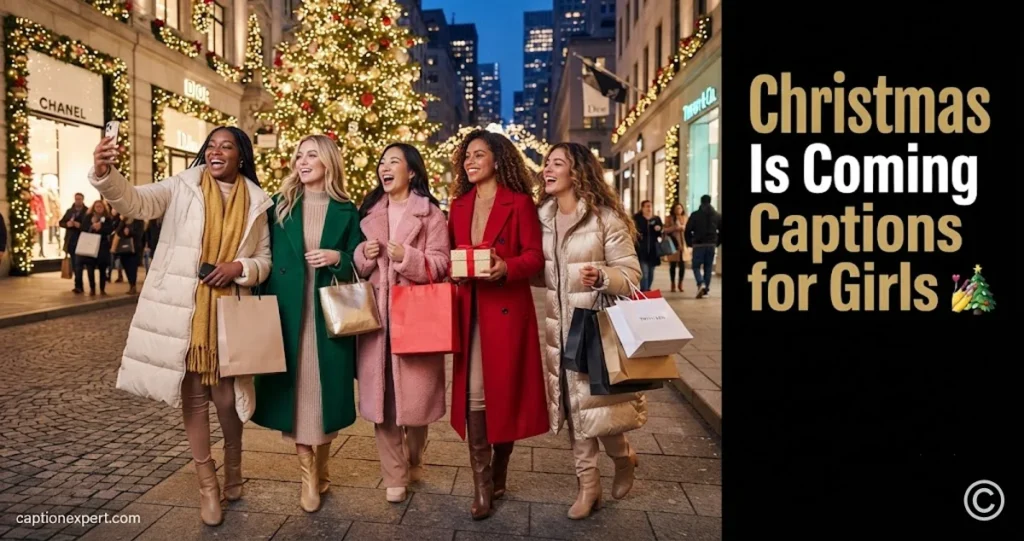 Christmas Is Coming Captions for Girls 