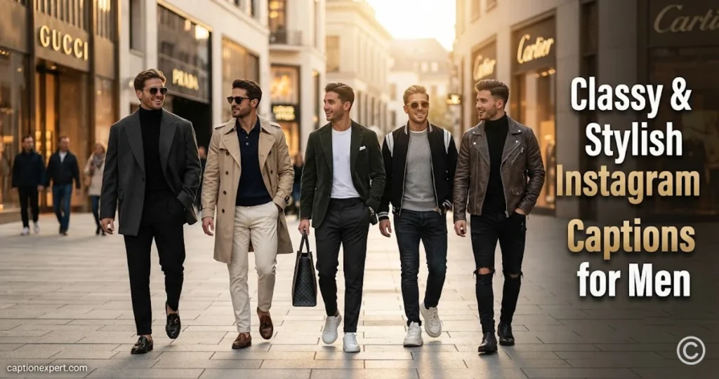 Classy & Stylish Instagram Captions for Men