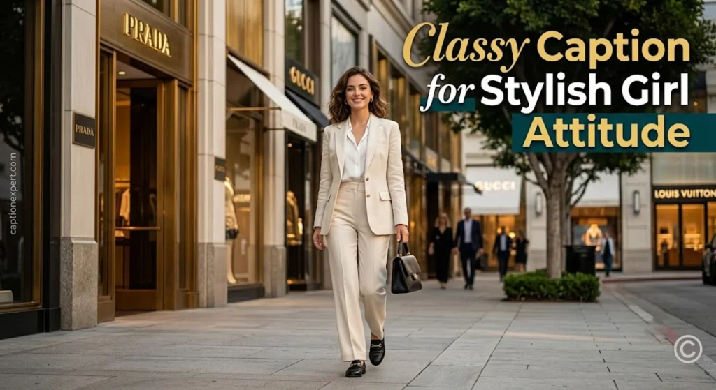 Classy Caption for Stylish Girl Attitude 