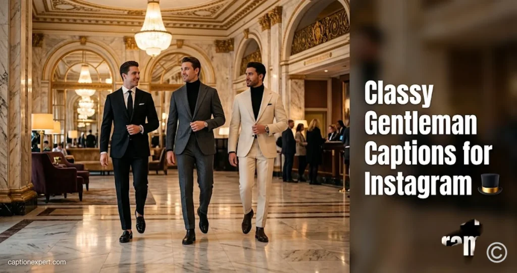 Classy Gentleman Captions for Instagram 