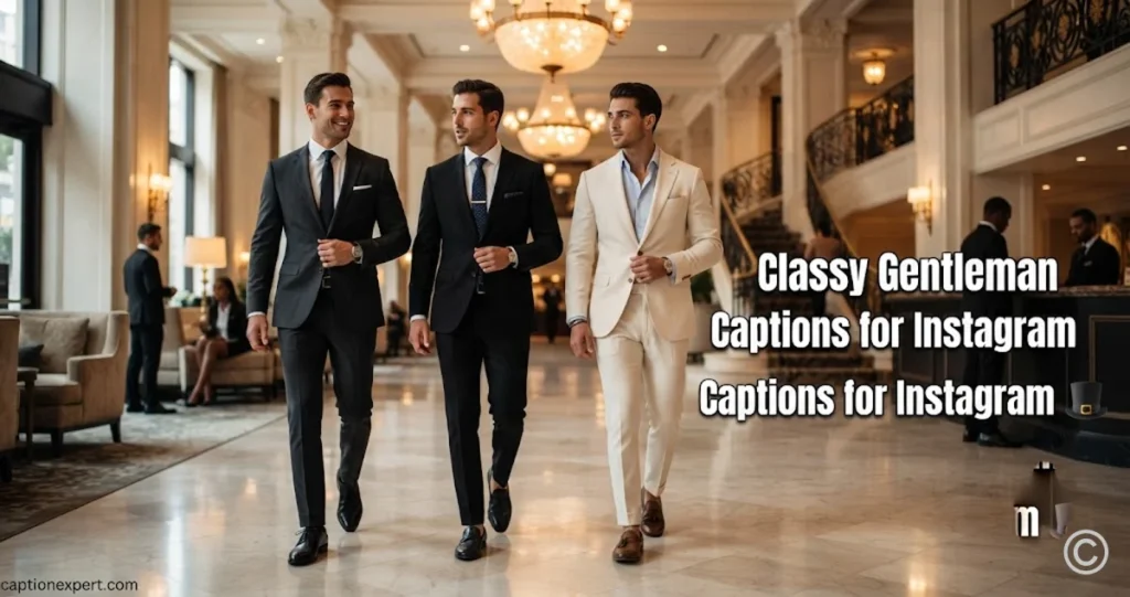 Classy Gentleman Captions for Instagram