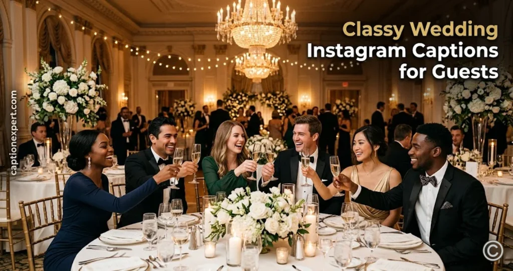 Classy Wedding Instagram Captions for Guests 