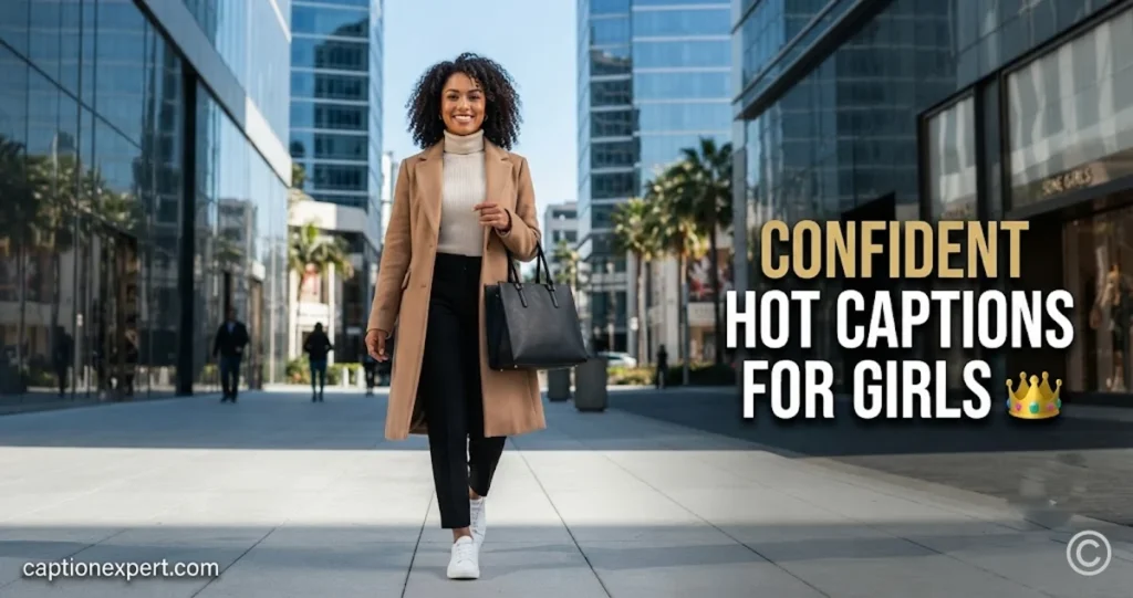 Confident Hot Captions for Girls 
