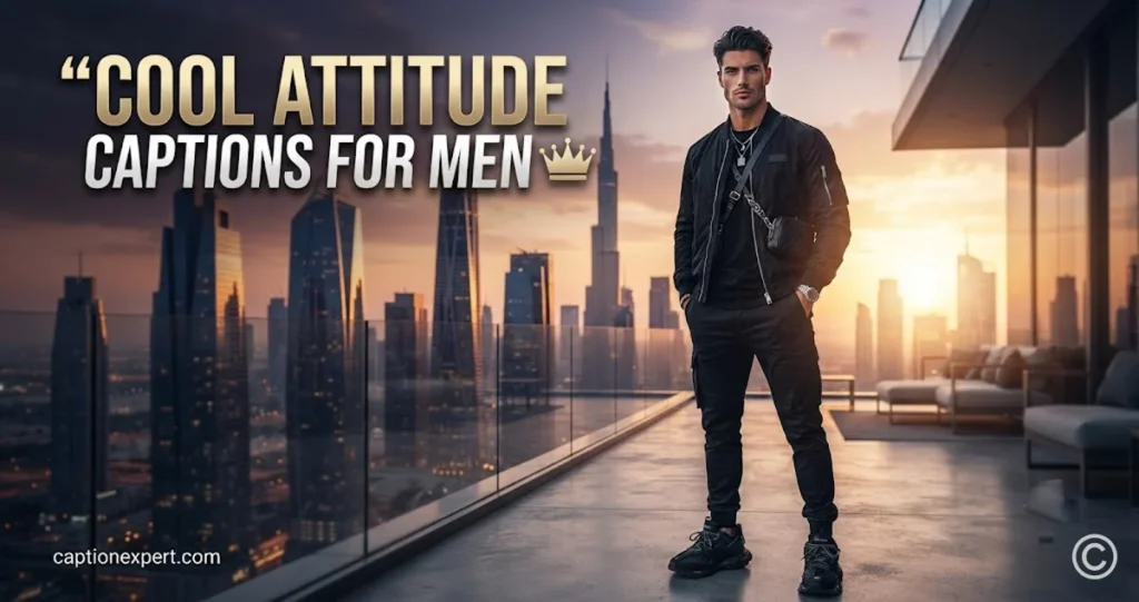 Cool Attitude Captions for Men