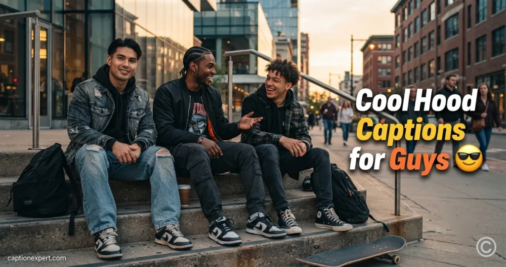 Cool Hood Captions for Guys