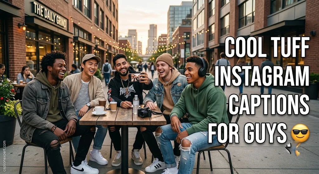 Cool Tuff Instagram Captions for Guys