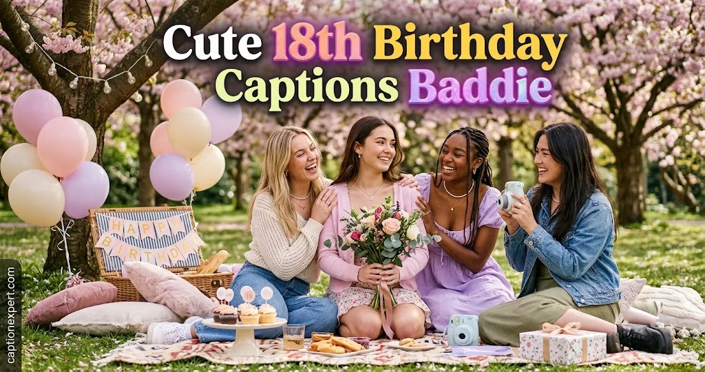 Cute 18th Birthday Captions Baddie 
