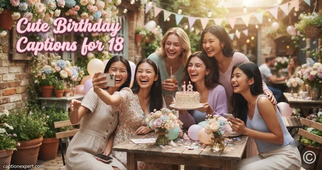 Cute Birthday Captions for 18