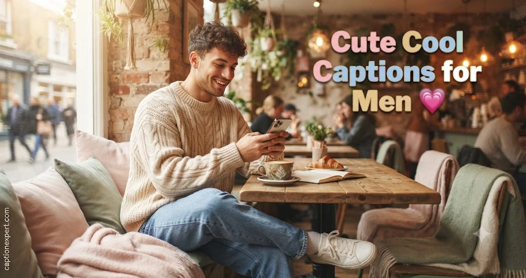 Cute Cool Captions for Men