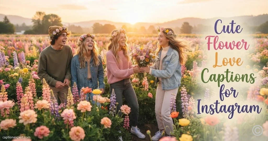 Cute Flower Love Captions for Instagram