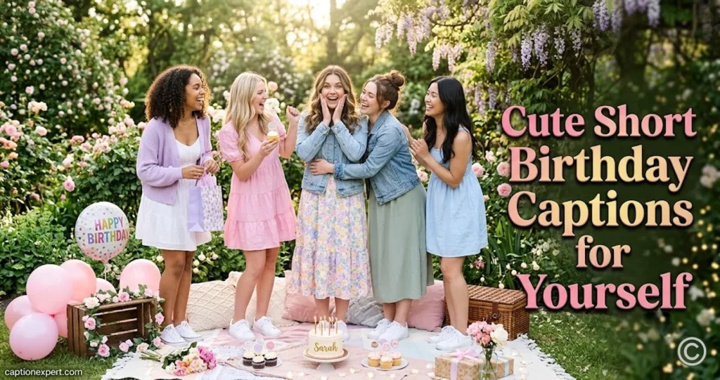 Cute Short Birthday Captions for Yourself 