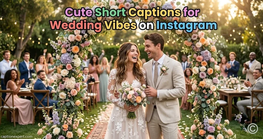 Cute Short Captions for Wedding Vibes on Instagram 