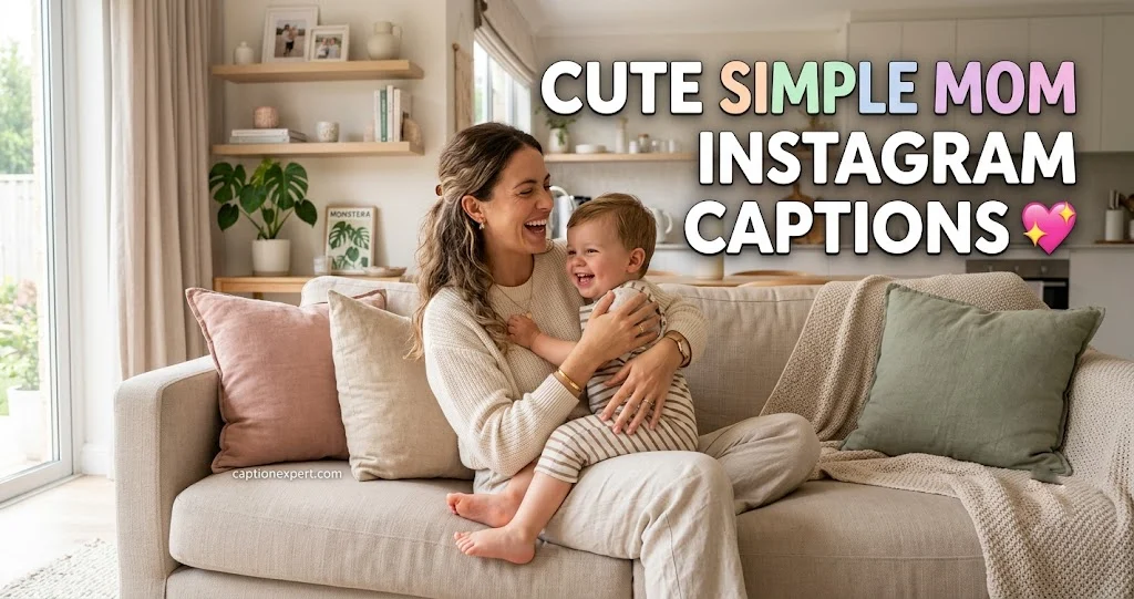  Cute Simple Mom Instagram Captions 
