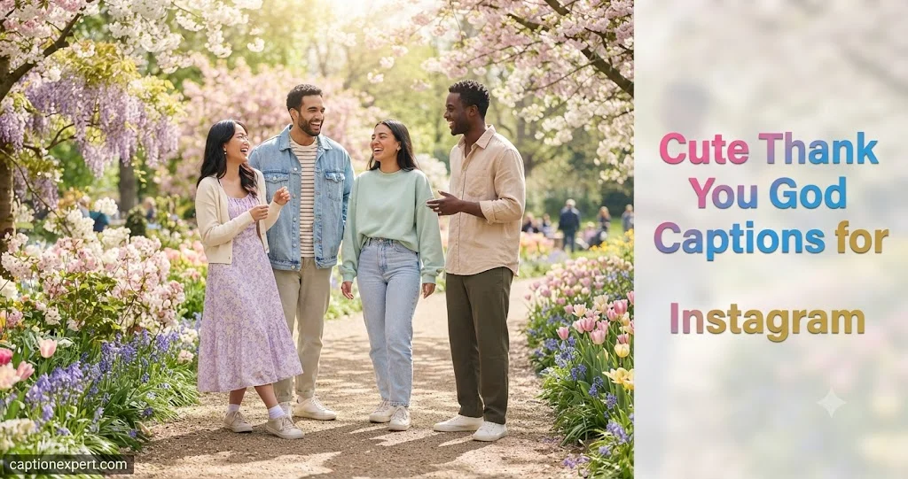 Cute Thank You God Captions for Instagram 
