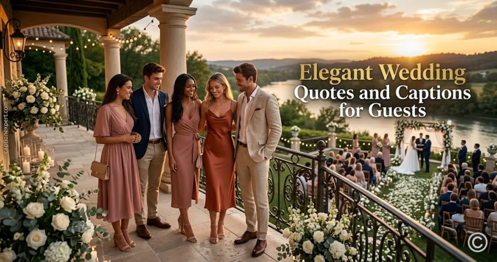 Elegant Wedding Quotes and Captions for Guests