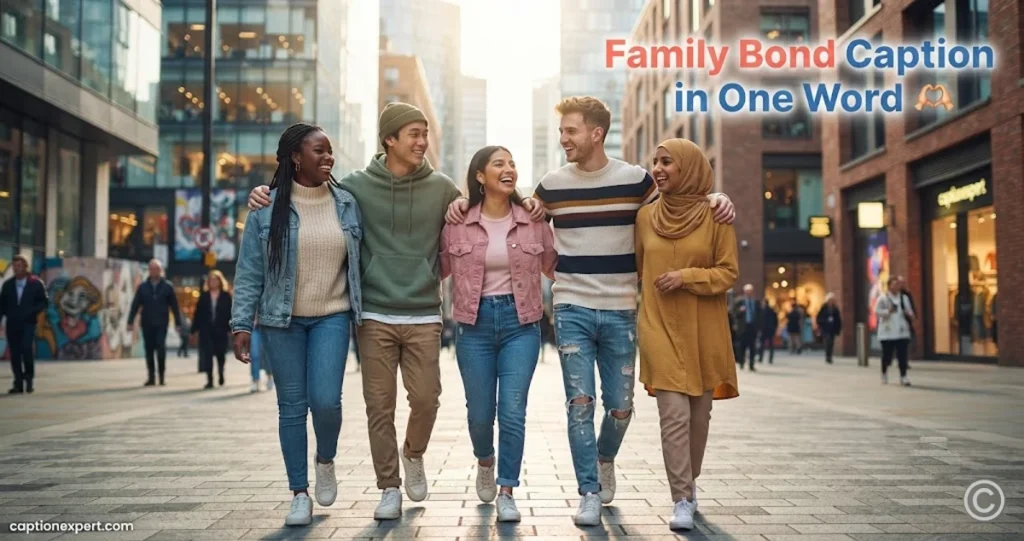 Family Bond Caption in One Word