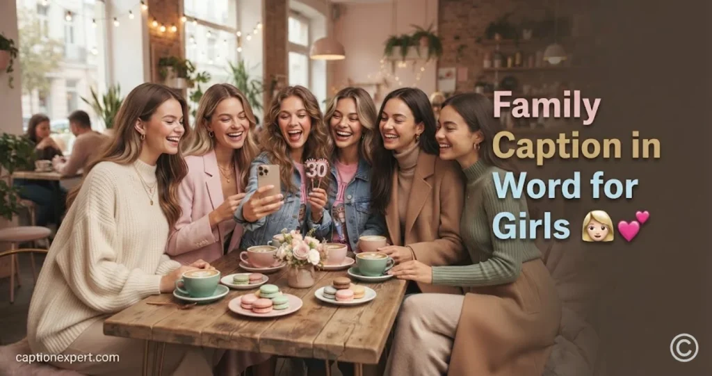 Family Caption in One Word for Girls