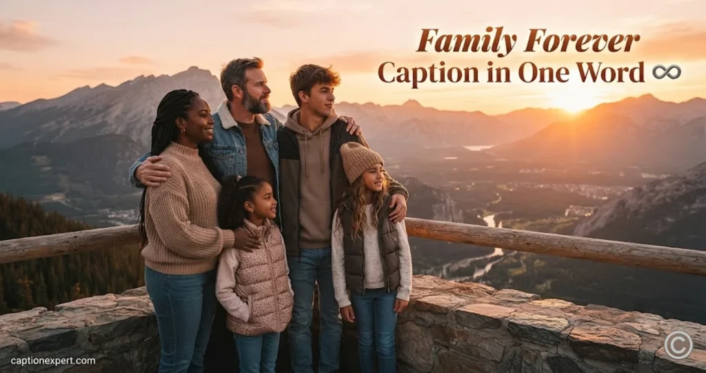 Family Forever Caption in One Word
