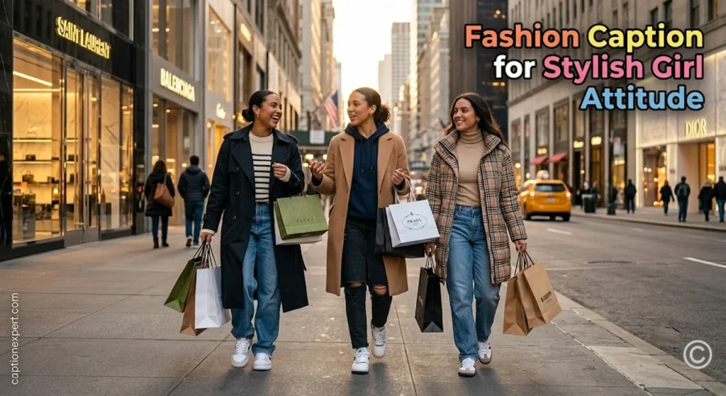 Fashion Caption for Stylish Girl Attitude 