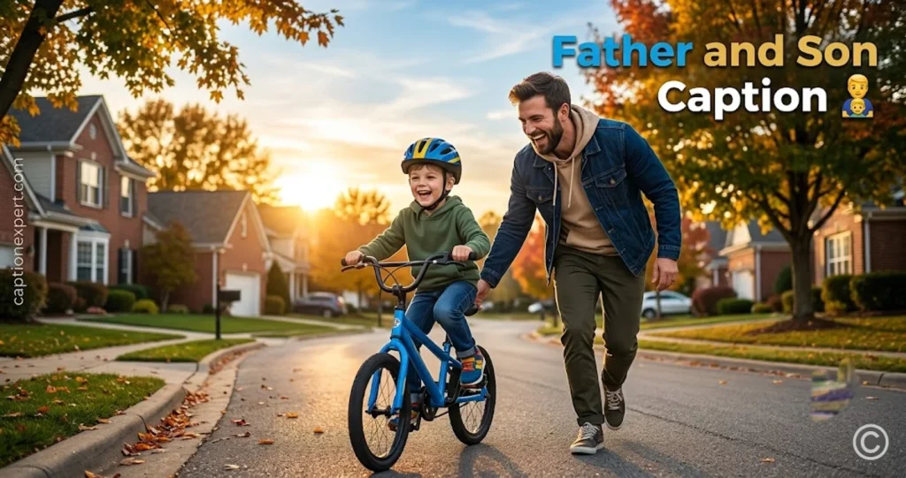  Father and Son Caption