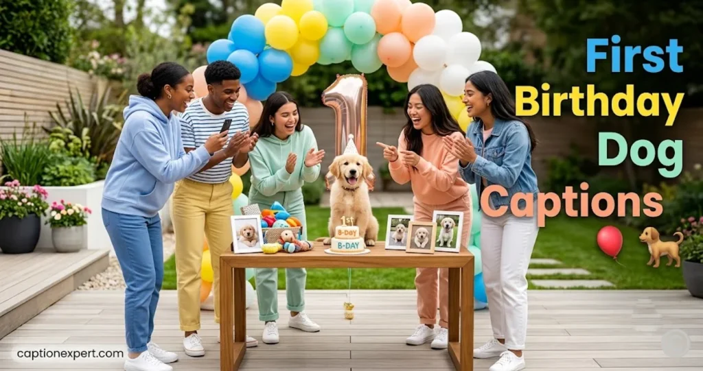 First Birthday Dog Captions