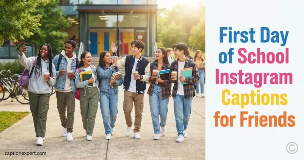 First Day of School Instagram Captions for Friends 