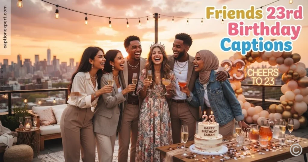 Friends 23rd Birthday Captions