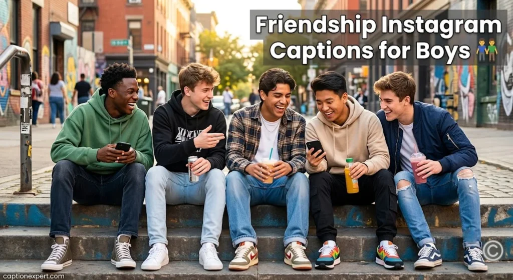 Friendship Instagram Captions for Boys