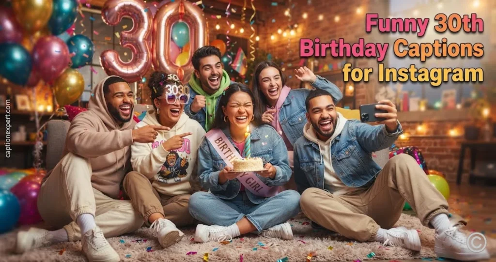 Funny 30th Birthday Captions
