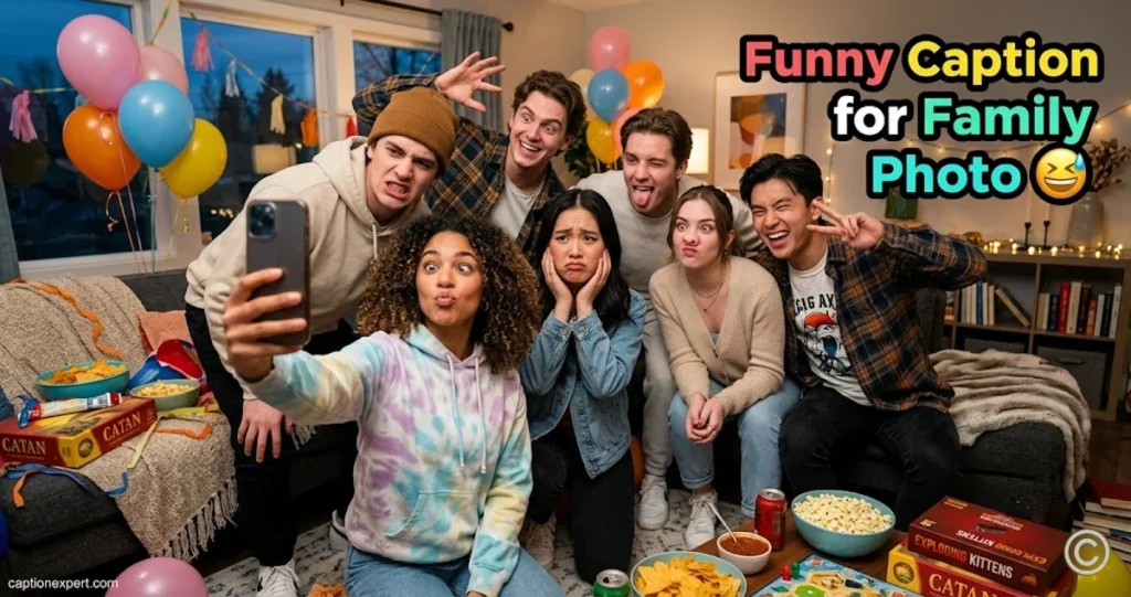 Funny Caption for Family Photo