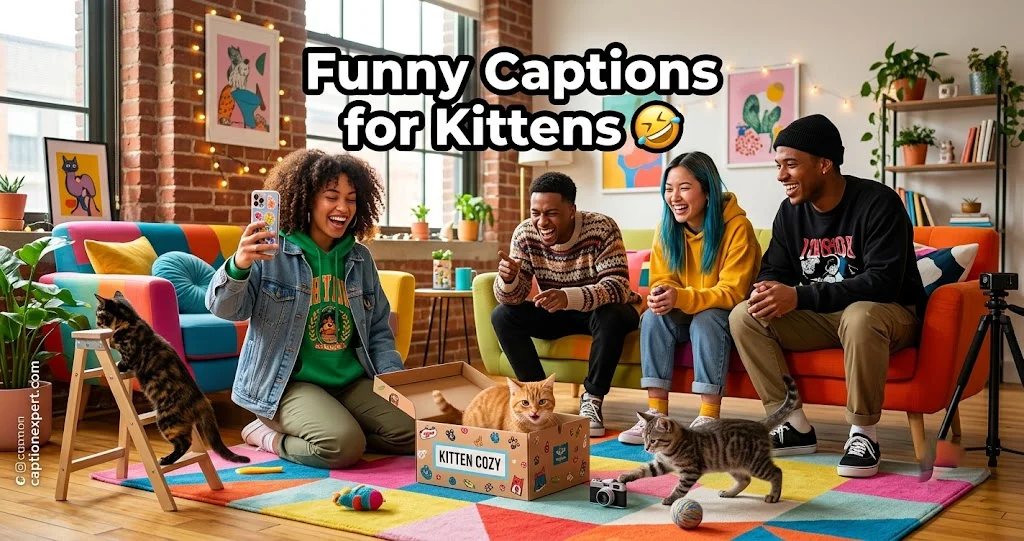  Funny Captions for Kittens 