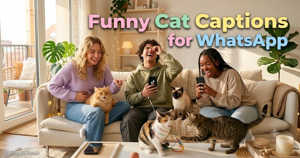 Funny Cat Captions for WhatsApp