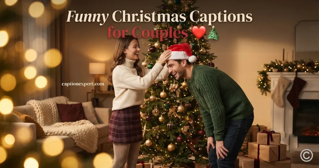 Funny Christmas Captions for Couples